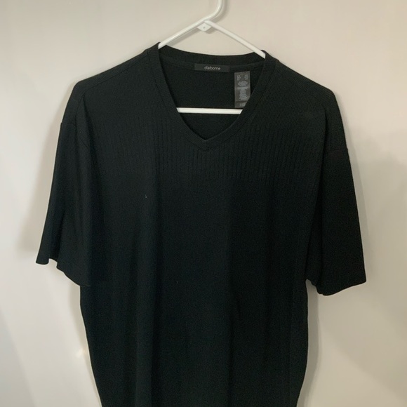 Claiborne Short Sleeve Ramie x Cotton Shirt, Men's Size L Lamy green type Vintage Second Hand